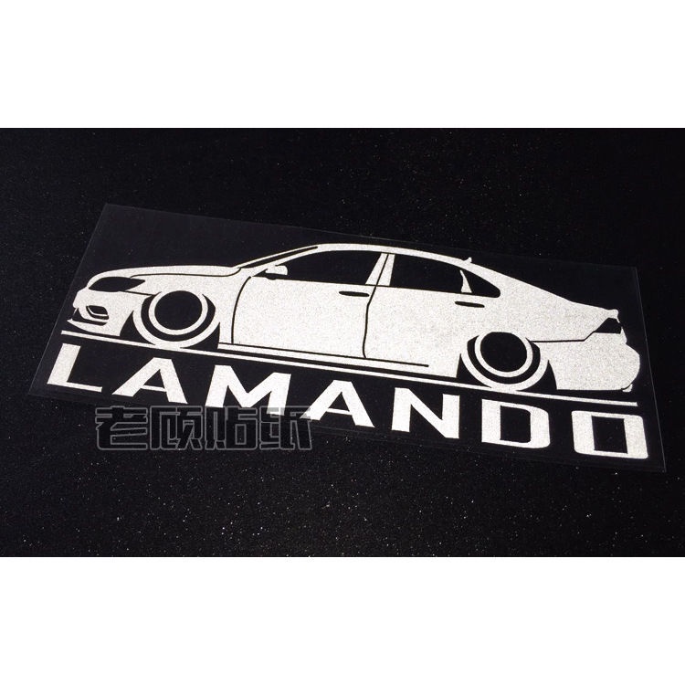 สติกเกอร์ ทรงสามเหลี่ยม ดัดแปลง สําหรับติดตกแต่งหน้าต่างรถยนต์ Riders' Club Low-Lying Car Sticker Sp