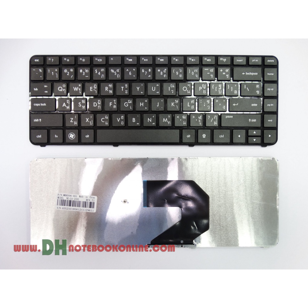 แป้นพิมพ์ คีย์บอร์ดโน๊ตบุ๊ค HP Pavilion g4-2000 G4-2100 g4-2200 g4-2300 Laptop Keyboard มีเฟรม TH-ENG