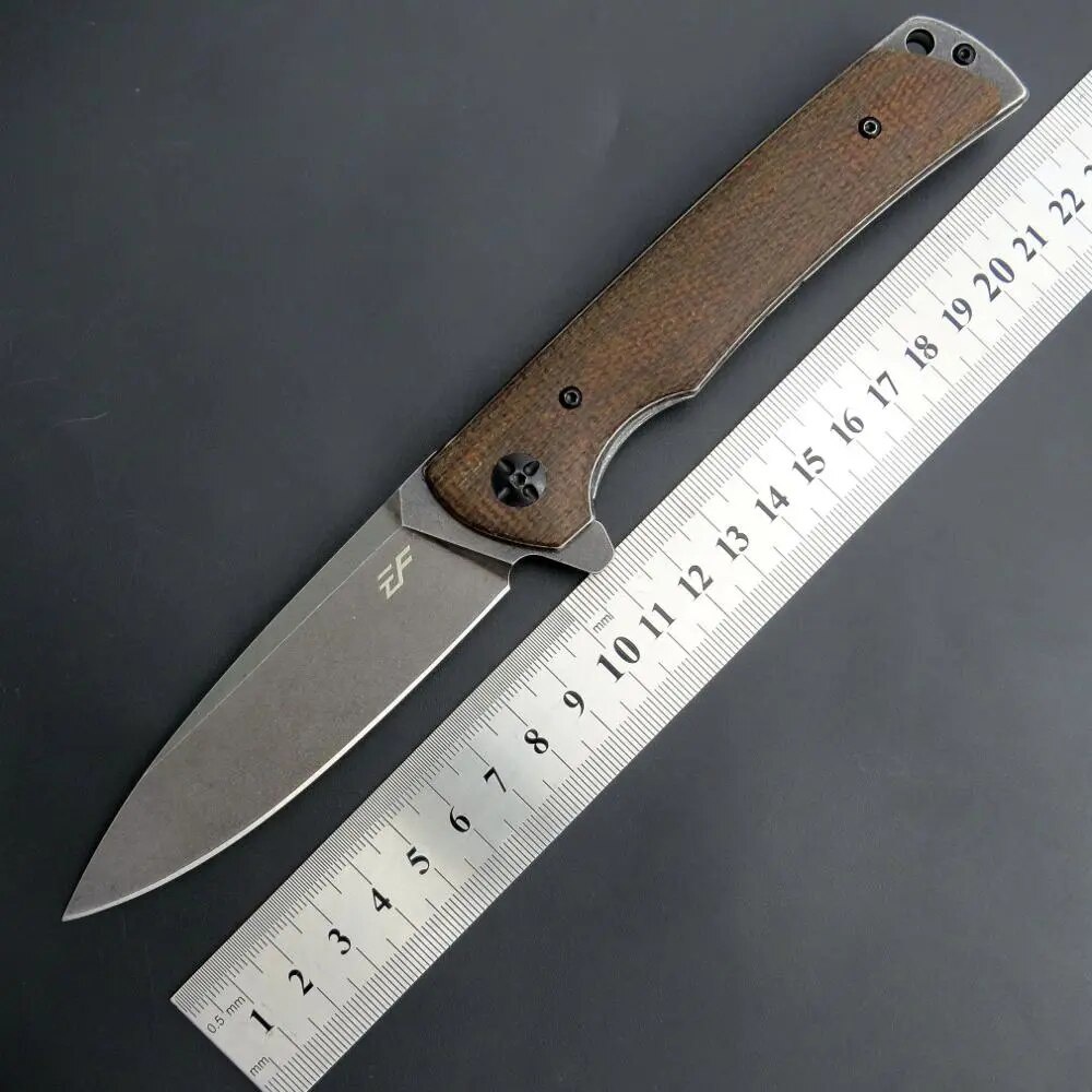 Eafengrow EF962กระเป๋ามีดใบมีด D2 Micarta Handle มีดพับ Survival Camping มีดยุทธวิธี Edc เครื่องมือก