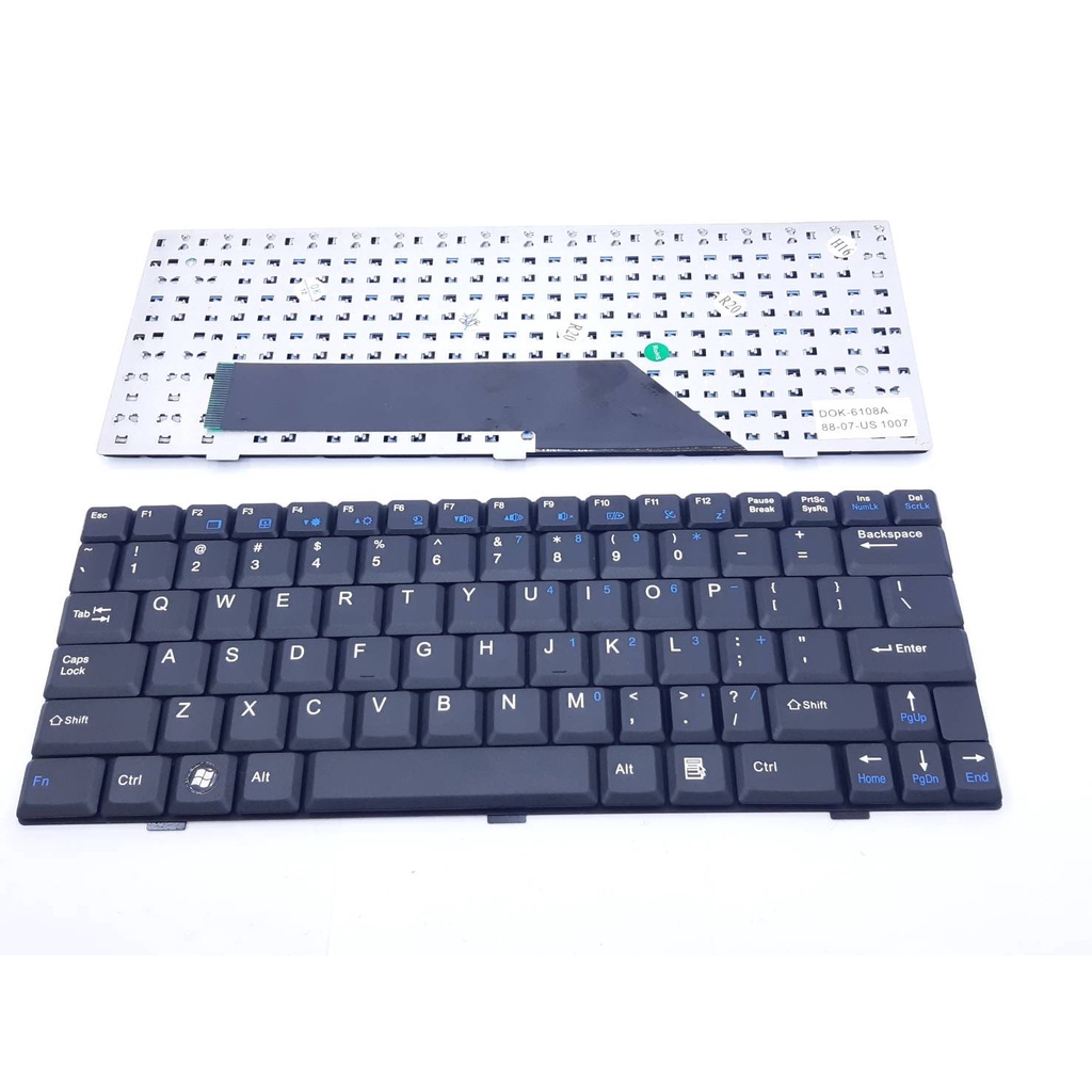 แป้นพิมพ์ คีย์บอร์ดโน๊ตบุ๊ค MSI Wind U90, U90X, U100, U110, U120, U115, U123, U123H Laptop Keyboard