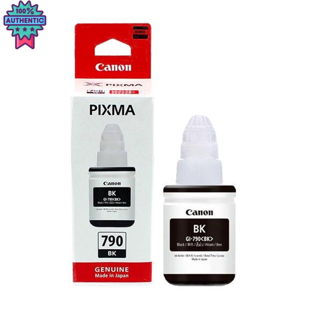 หมึกเติม CANON INK  GI-790 หมึกขวดแท้ 4 สี BK / C / M / Y สำหรั Canon Pixma G1010 / G2010 / G3010 / G4010 หมึกเครื่องปริ