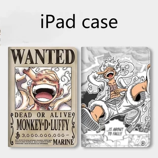One Piece Luffy Gear 5 กรณี iPad air4/5 mini1/2/3/4/5/6 เคส iPad 10.2 gen7/8/9 2022 pro11 gen11 a16 M3 M5 ฝาครอบ iPad gen5/6 air1/2 กรณีช่องเสียบปากกา