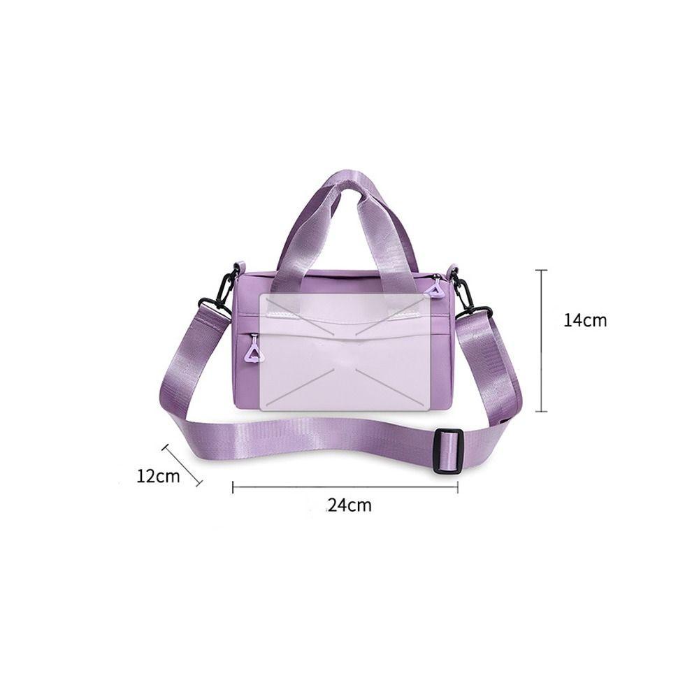 UUMIR กระเป๋าสะพาย 2 in 1, กระเป๋าสะพายข้างสีทึบผ้า, กระเป๋า Tote อเนกประสงค์แบบพกพาของขวัญ