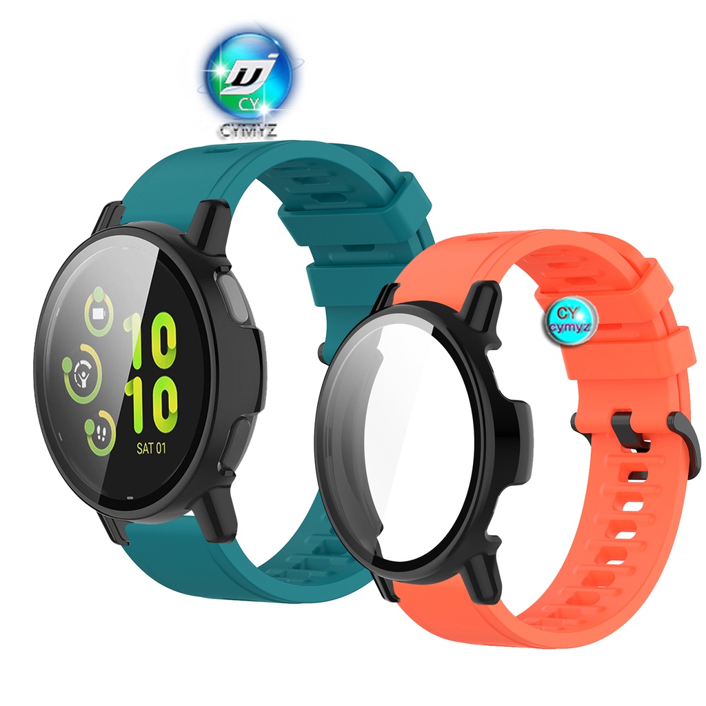 for Garmin Vivoactive 5 สาย สายนาฬิกาสายซิลิโคน Garmin Vivoactive 5 เคสป้องกัน Garmin Vivoactive 5 เคส เคสเต็มจอ