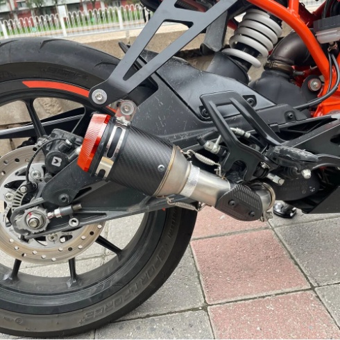 สําหรับ KTM RC390 390RC RC 390 RC 2018 2019 2020 2021 2022 อุปกรณ์เสริมรถจักรยานยนต์ไอเสียแขวนวงเล็บ