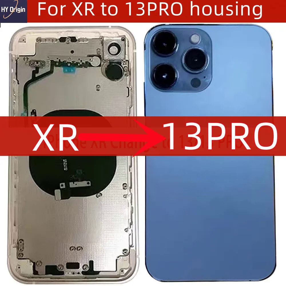 กรอบแบตเตอรี่ ด้านหลัง แบบเปลี่ยน สําหรับ XR Like 13 Pro XR To 13 Pro