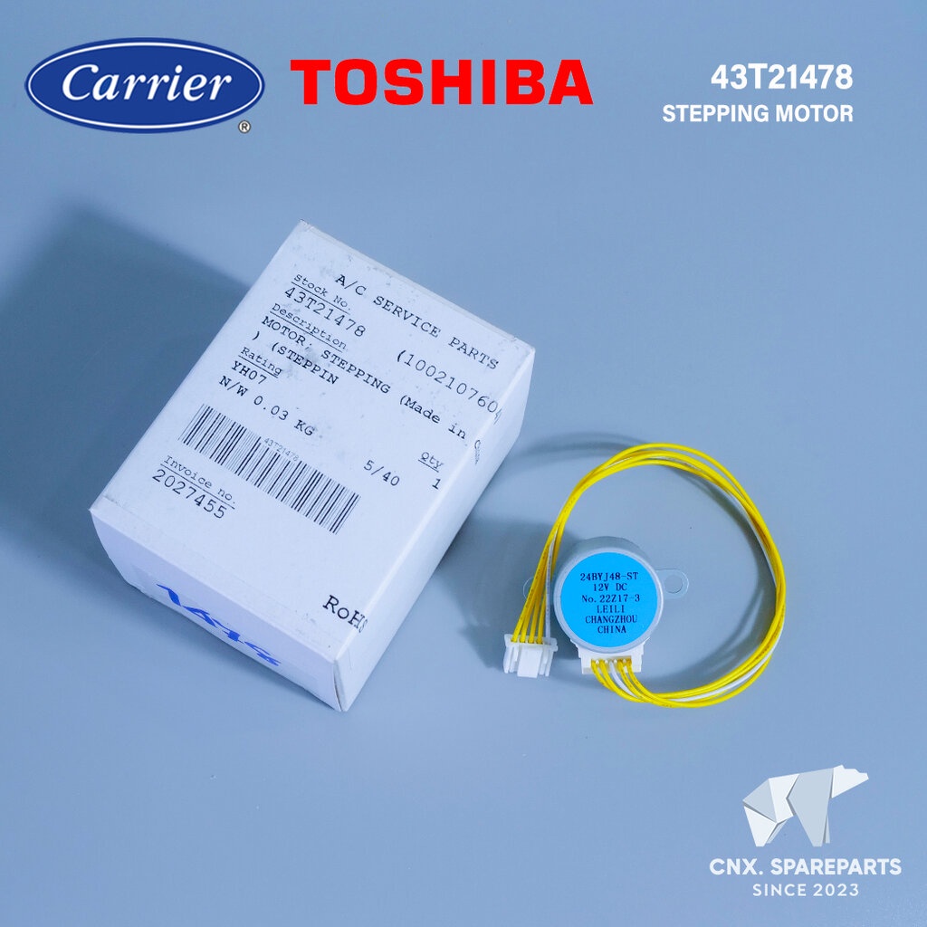 43T21478 มอเตอร์สวิงแอร์ Carrier มอเตอร์สวิงแอร์ แคเรียร์ (24BYJ48-ST 1002107604) อะไหล่แอร์ ของแท้ศ