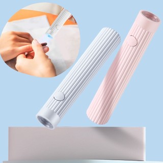 เครื่องเป่าเล็บเจล ไฟแท่งอบเล็บ UV Led ขนาด 3 w แห้งเร็ว ขนาดเล็ก พกพาง่าย สีขาว ชมพู สําหรับทําเล็บ DIY