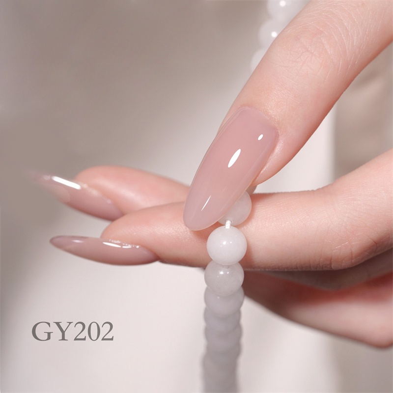 Gaoy ยาทาเล็บเจล สีเจล กาวเล็บสีเปลือย ยาทาเล็บสีนู้ดใส กาวเล็บ ใหม่ กาวส่องไฟ แบบใส สุขภาพดี ยาทาเล