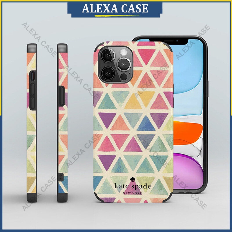 Kate Spade เคสโทรศัพท์สําหรับ iPhone 16 Pro Max / iPhone 15 Pro Max / iPhone 14 Pro Max / iPhone 12 Pro Max / XS Max / iPhone 8 Plus Anti-fall Lambskin เคสป้องกัน 3G664R