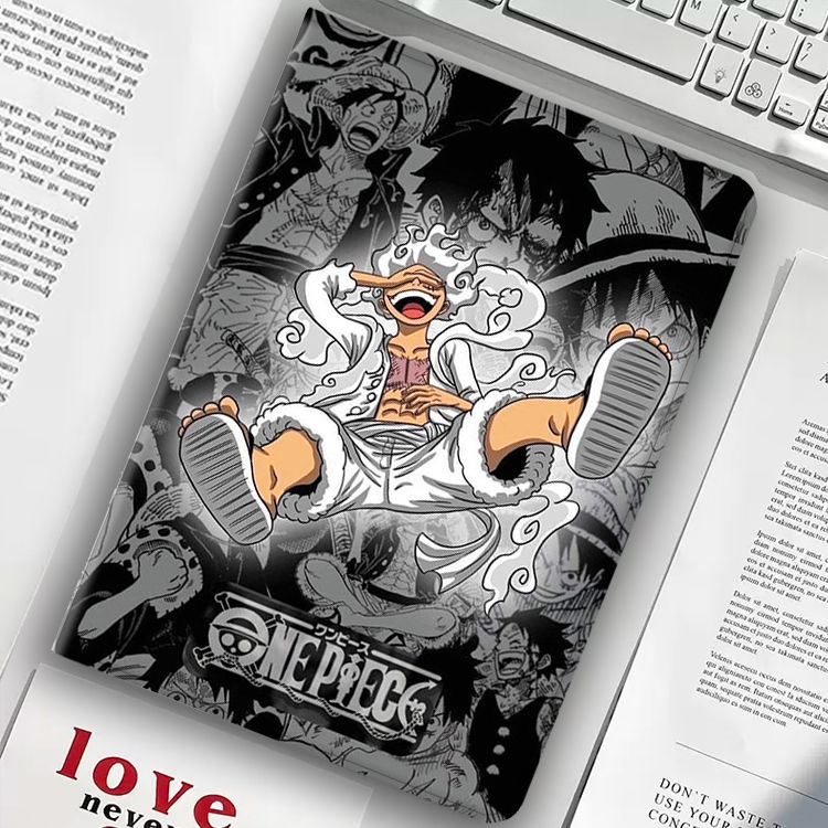 One Piece Luffy Gear 5 เคส iPad Air 4/5, Mini 4/5/6, 10.2 Gen7/8/9, 2022 Pro11 10.9 Gen10 รองรับปากกา