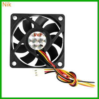 DC 12V 3-Pin 60x60x15mm PC Computer CPU System Sleeve-Bearin…