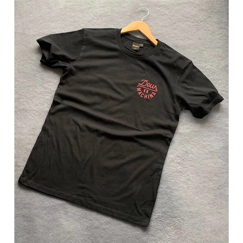 S-5XL Deus Australia motorcycle retro cotton short-sleeved T-shirt machinaS-5XL