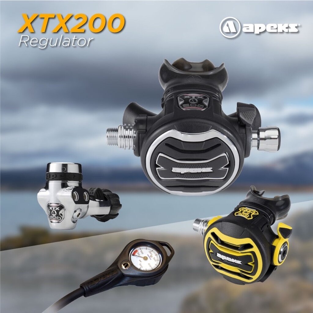 APEKS - XTX200 Regulator + XTX40 Octo (ยกชุด พร้อม Octo และ SPG) - Flex SPG