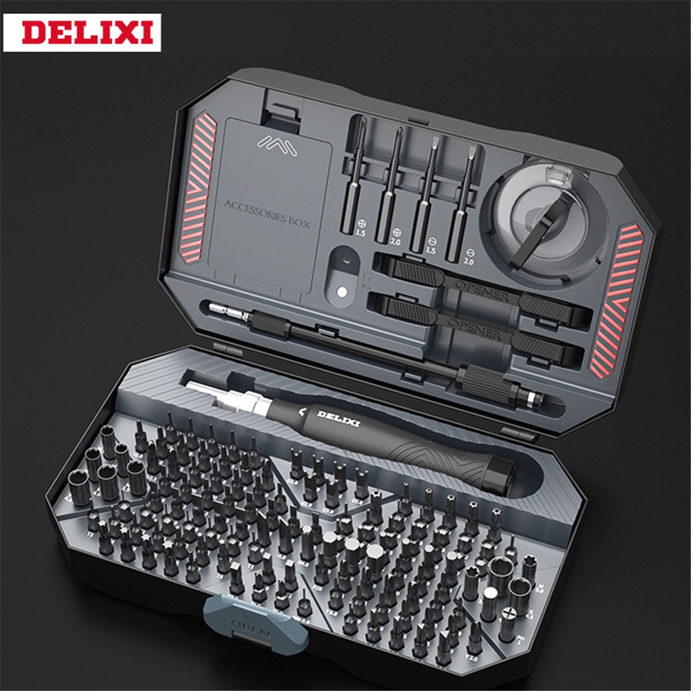 Dixi 145in1 ไขควง Precision Magnetic Screw Driver Bits สําหรับซ่อมโทรศัพท์มือถือ Screwdrive