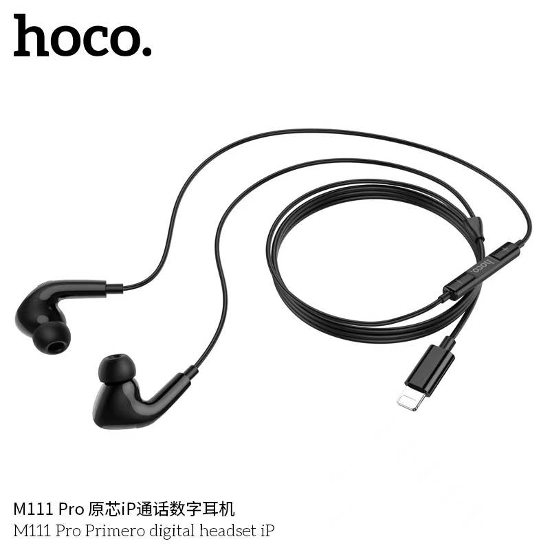 Hoco M111 หูฟัง ไมค์ในตัว รองรับ iOS Phone / Pad ไม่ต้องเชื่อมบลูทูธ มีปุ่มคอนโทรล เพิ่ม-ลดเสียง รับสาย-วางสาย hc3