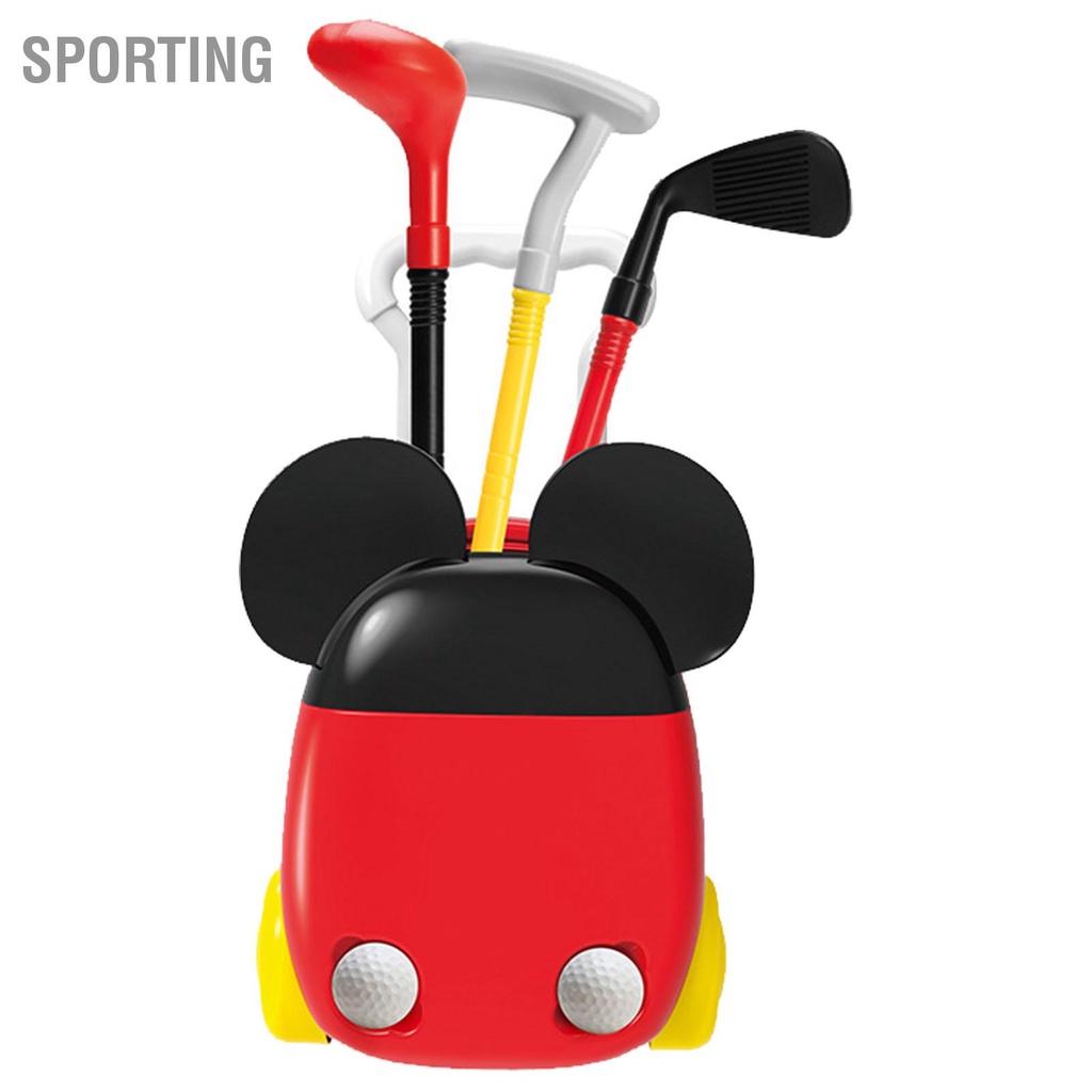 Sporting เด็กชุดของเล่นกอล์ฟเด็กวัยหัดเดินเกมลูกกอล์ฟของเล่นพร้อมกระเป๋าเดินทางและ Sticks สำหรับกลางแจ้ง