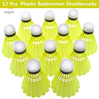 Moment ลูกแบดมินตัน ไนล่อน พลาสติก ทนทาน 3 6 12 ชิ้น