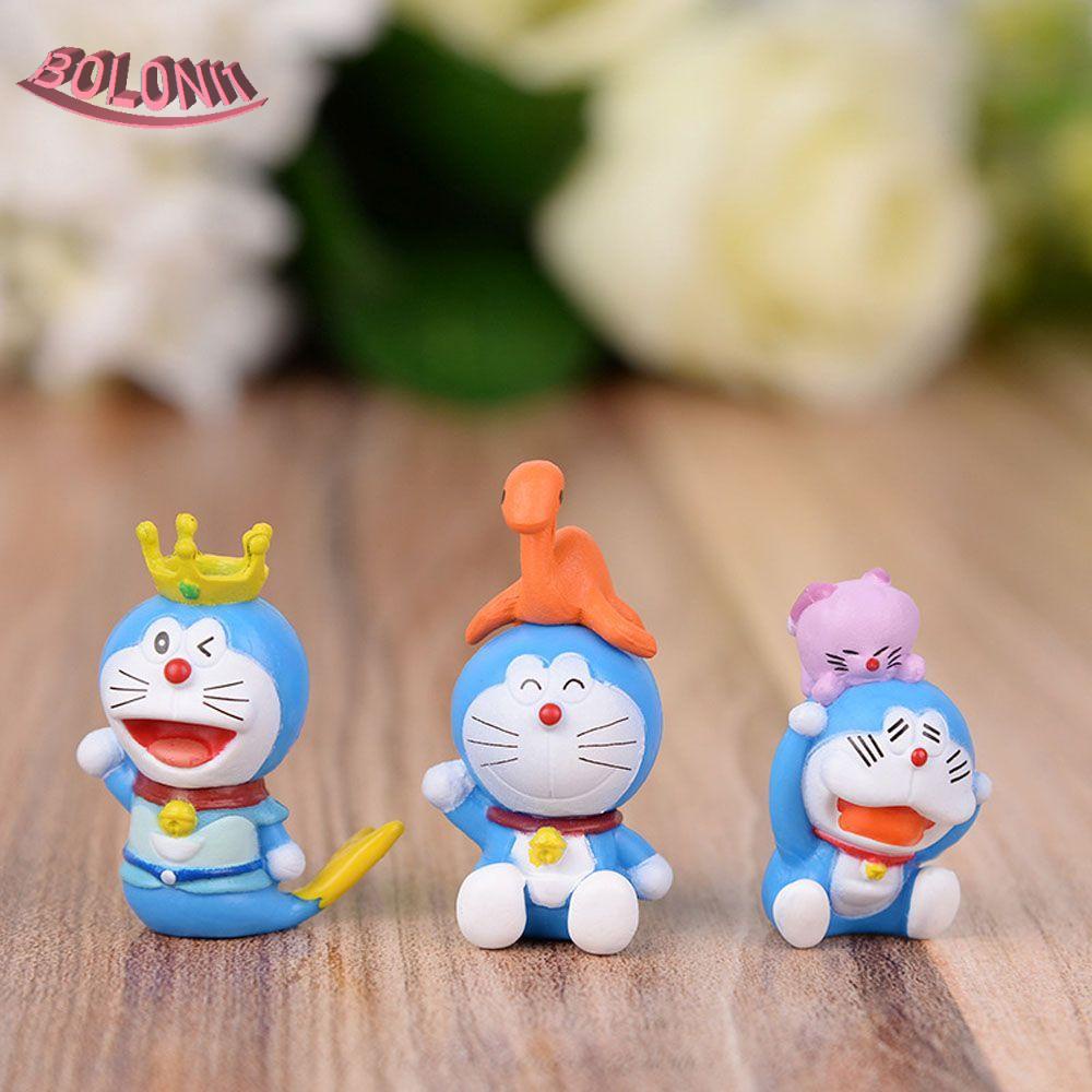 Bo ตุ๊กตาฟิกเกอร์ การ์ตูนโดราเอมอน 8 ชิ้น ต่อชุด