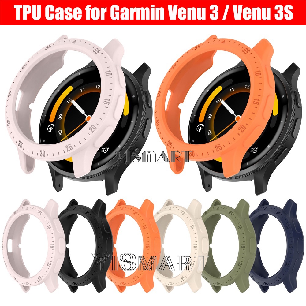 เคสซิลิโคน TPU นิ่ม แบบป้องกัน อุปกรณ์เสริม สําหรับ Garmin Venu 3 3S Smart Watch Venu3 Venu3S