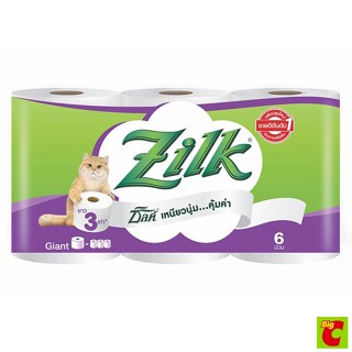 ซิลค์ ไจแอนท์ กระดาษทิชชู แพ็ค 6 ม้วน