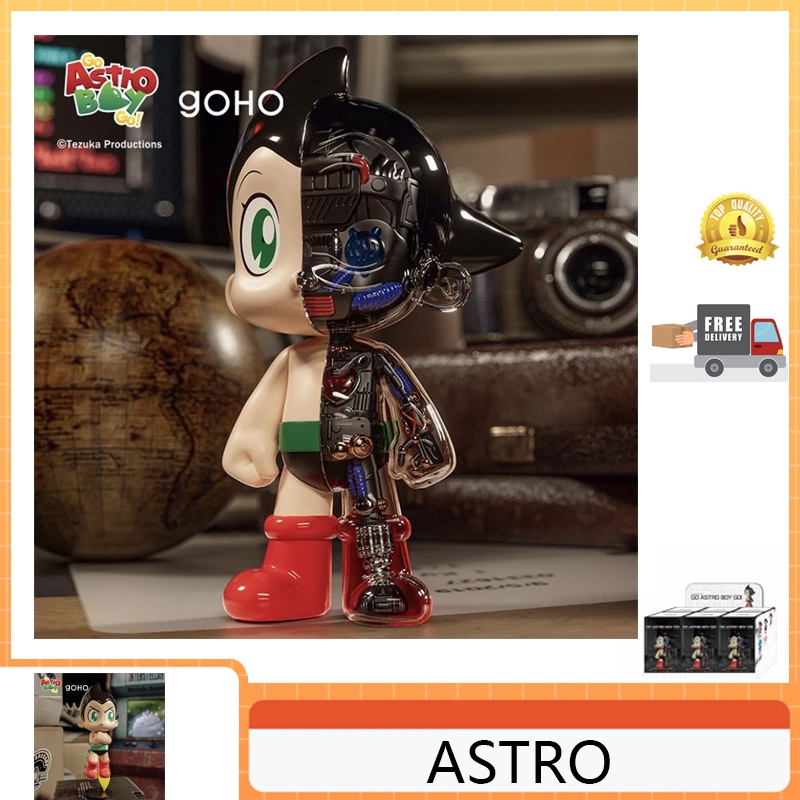 Goho Astro แขนเหล็ก Astro Boy Earth Little Hero Blind Box Tide Play กล่องใสกึ่งกลไกร่างกาย ของแท้