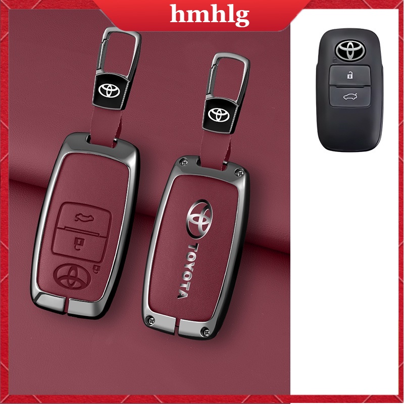 เคสกุญแจรีโมทรถยนต์ หนังสังกะสีอัลลอย อุปกรณ์เสริม สําหรับ Toyota Yaris Ativ 2023-2024