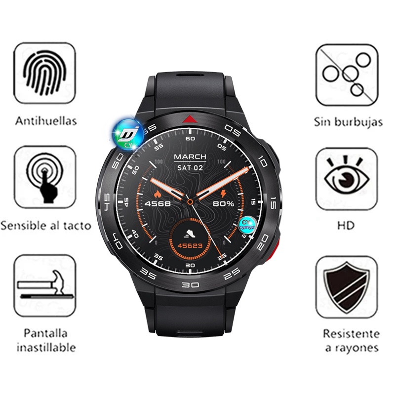 Mibro watch GS Pro ฟิล์ม 9H กระจกนิรภัย ป้องกันหน้าจอ mibro watch GS Pro สมาร์ทวอทช์ ฟิล์มใส นาฬิกา mibro GS Pro ป้องกันหน้าจอ - รูปที่ 3