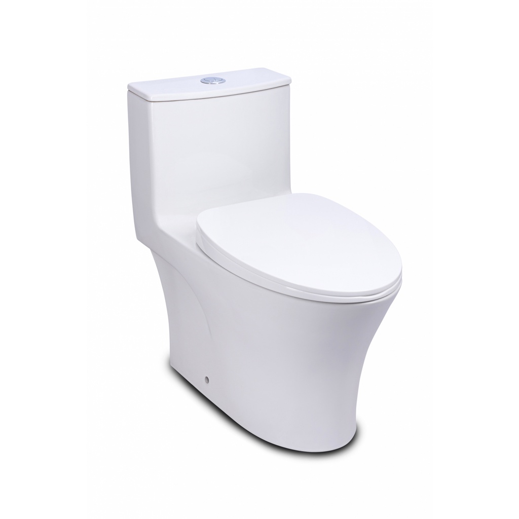 Deluxy Official Shop-KARAT สุขภัณฑ์ชิ้นเดียวแบบกดบน  รุ่นไอวา  K-31226X-S-WK