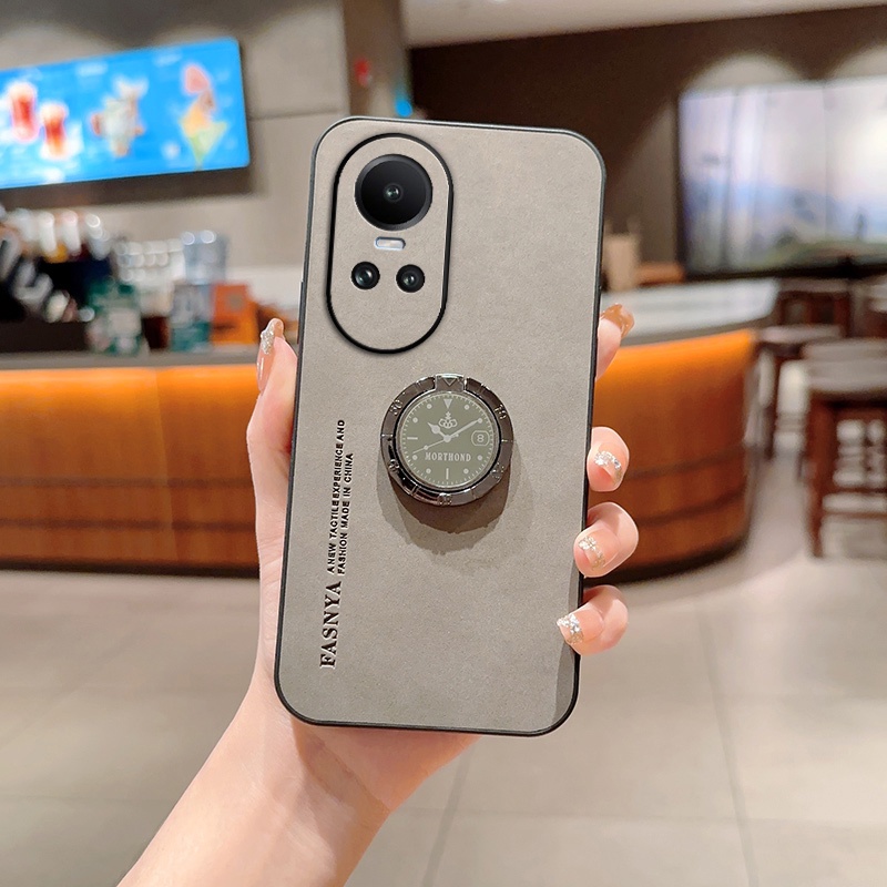 เคส OPPO Reno 10 10 Pro 8z 7z 8 5g 8t 8t 5g 7 4g 8 4g โทรศัพท์มือถือผู้ชาย และผู้หญิง แบบเรียบง่าย พร้อมขาตั้ง สําหรับ ZJYBP