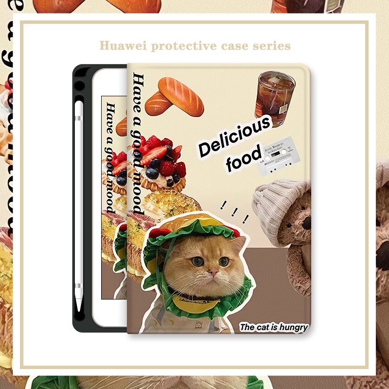 เคส ลายการ์ตูนน่ารัก พร้อมช่องใส่ปากกา สําหรับ Huawei Matepad T10 T10s Se 10.4 นิ้ว Pro 11 10.8 Air 