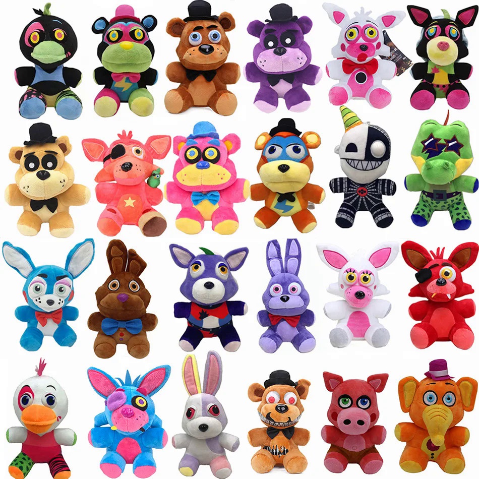 Five Night At Freddy Fnaf Cute Plush Toys Game Doll 18 CM Bonnie Bear Foxy Cartoon Stuffed Dolls Fre