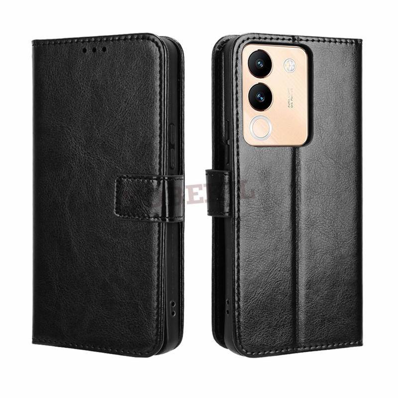 Vivo V29E กระเป๋าสตางค์หนัง PU ช่องใส่การ์ดสําหรับ Vivo V29E V27E V25E V29 E VivoV29 VivoV29E Stand 