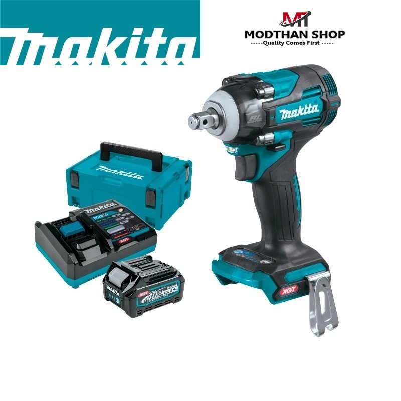 MAKITA Combo Set TW004GD101 เครื่องขันบล็อกกระแทกไร้สาย 1/2" 350 N.m 40Vmax ( แบตเตอรี่ 2.5Ah + เครื่องชาร์จ ) มากีต้า