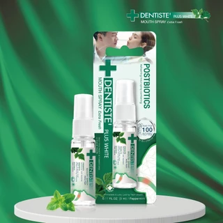 [แพ็ค 2] Dentiste Mouth Spray Extra Fresh 3 ml. เดนทิสเต้ เม้าท์สเปรย์ ขนาดพกพา ฆ่าเชื้อแบคทีเรีย ลมหายใจหอมสดชื่น