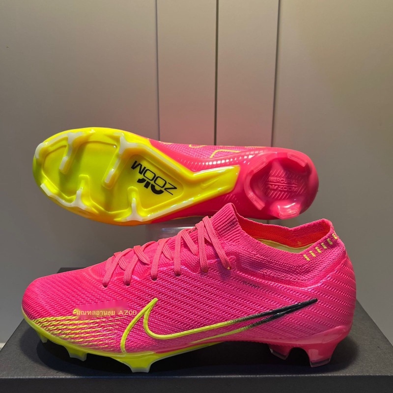Nike Zoom Mercurial Vapor 15 Elite รองเท้าฟุตบอลสีชมพู