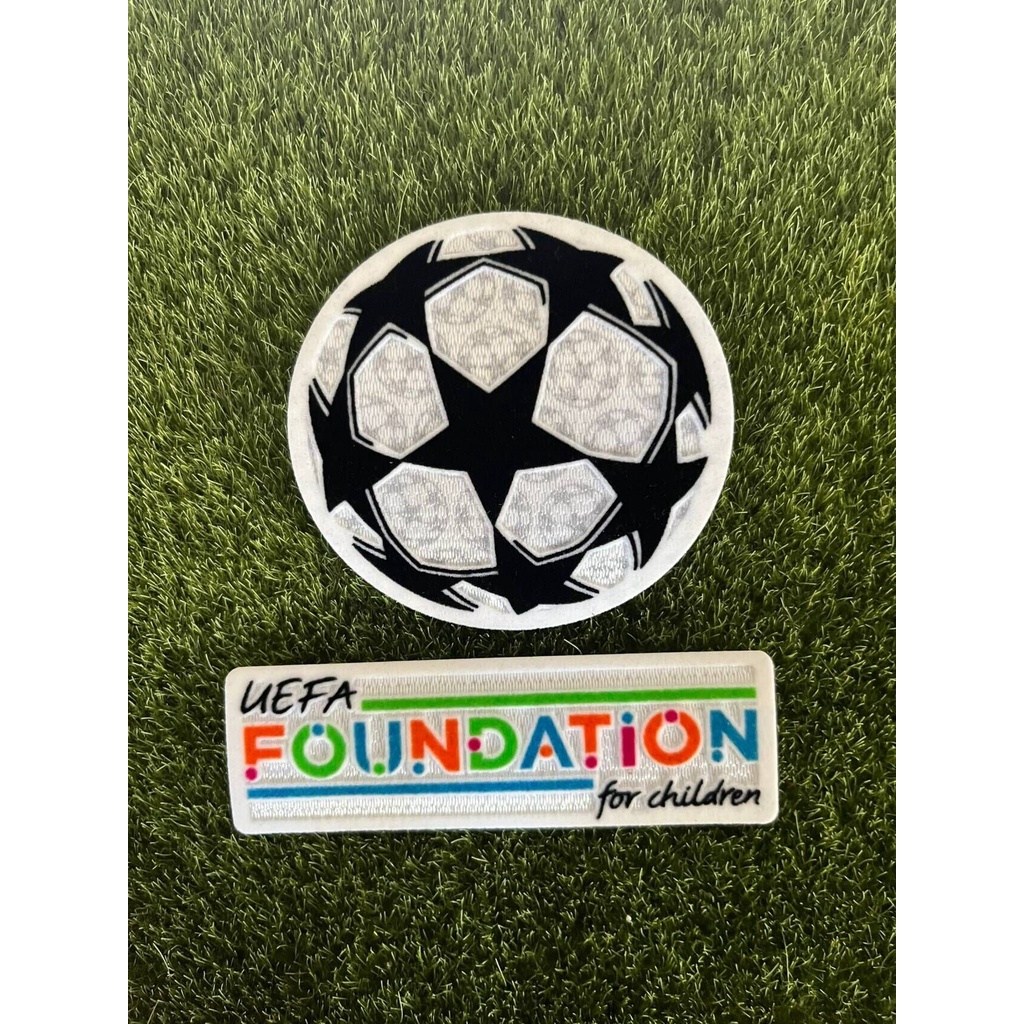 2023 CHAMPIONS LEAGUE PATCH UCL STARBALL และเคารพ 2023 1 TER STEGEN Nameset การพิมพ์การถ่ายเทความร้อนป้ายฟุตบอล Patch