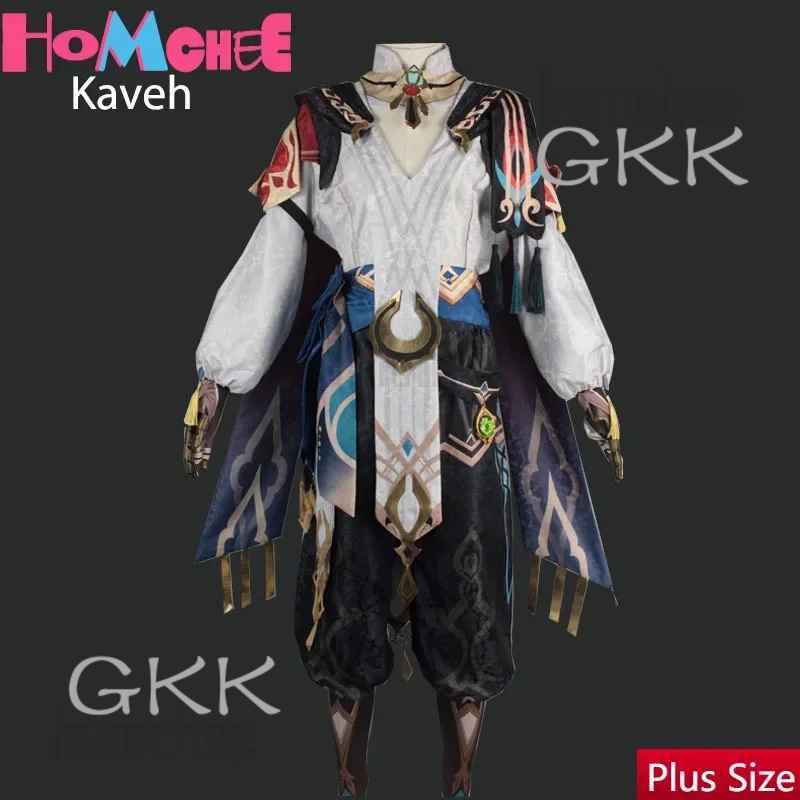 GK (IN Stock)Kaveh Cosplay  Impact Costume Wig Halloween Comic Con Cosplay Clothes Anime Game Kaveh 