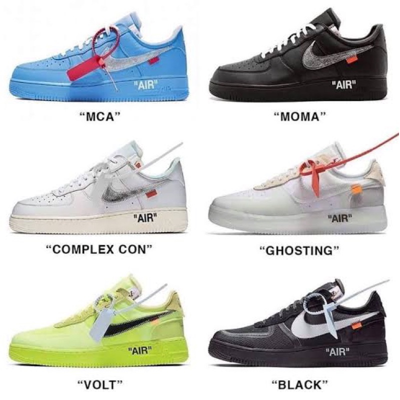 Nike Air Force 1 X OFF WHITE (size37-45) Collection 3สี