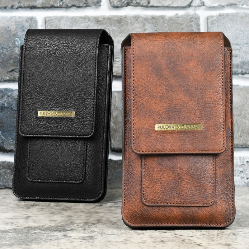 Boutique Bag กระเป๋าร้อยเข็มขัด แนวตั้ง ใส่โทรศัพท์ได้สองเครื่อง ทนทาน