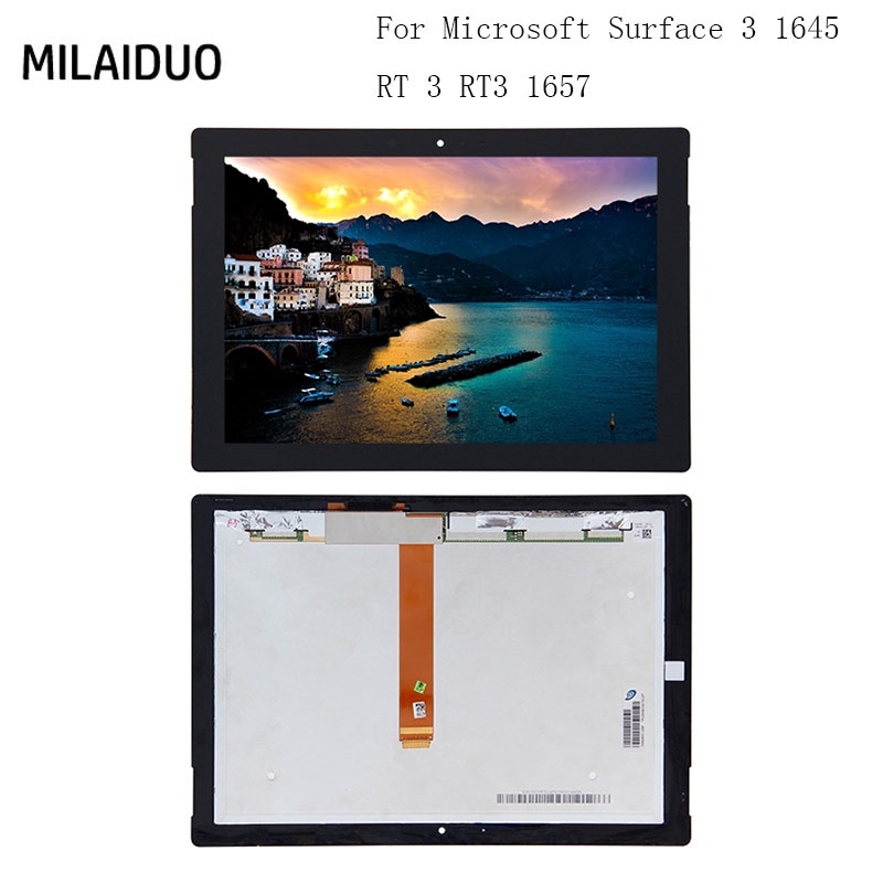 แผงหน้าจอสัมผัสดิจิทัล LCD สําหรับ Microsoft Surface 3 1645 RT 3 RT3 1657