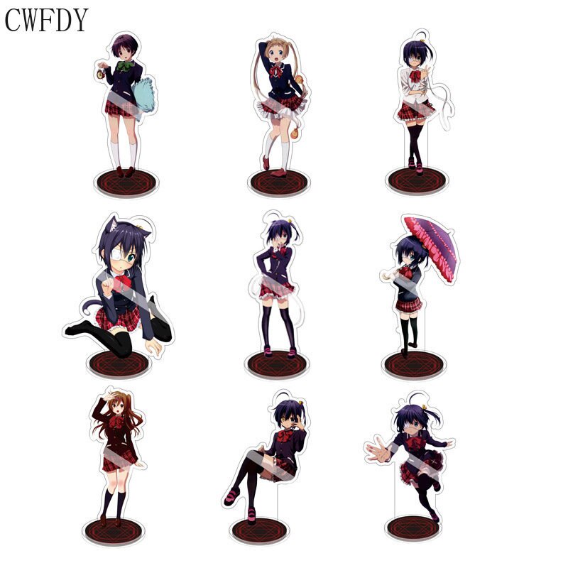 Standee Love Chunibyo & Other Delusions อะนิเมะรูปอะคริลิคของเล่น Takanashi Rikka รูป