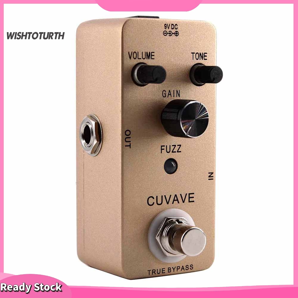 น้ําหนัก| Cuvave Fuzz Guitar Effect Pedal True Bypass Vintage Old School Tone Stompbox
