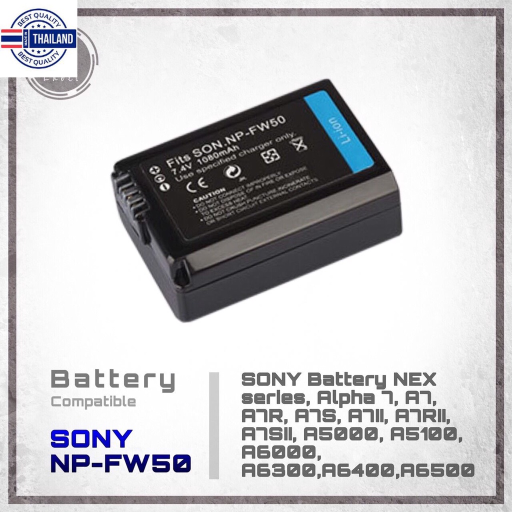 Sony NP-FW50 type-c/micro USB Camera Battery for Sony a5000 a5100 A6000 a6300 a6400 A6500 A7 A7II a7RII
