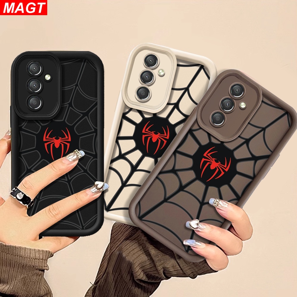 เคสโทรศัพท์มือถือแบบนิ่ม ลายโลโก้แมงมุม สําหรับ Samsung A05S A05 A15 A14 A13 A04S A03S A04E A03 A10 A10S A11 A12 A20 A30 A20S M11 M12 A13 5G A02S