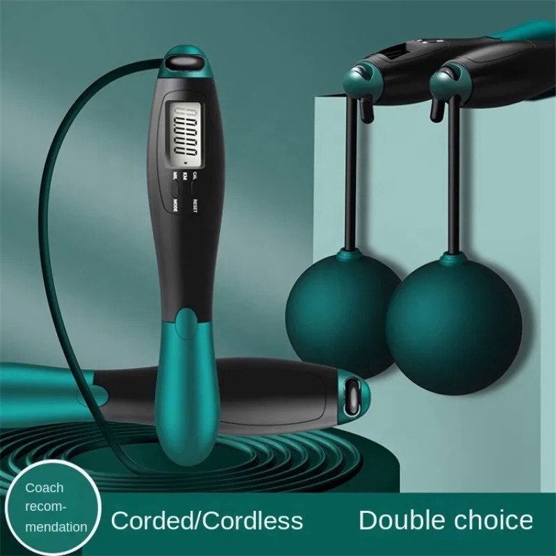 Cordless Electronic Jumping Rope Counting Speed Skipping Counter Gym Fitness Crossfit Skipping Smart Jump Rope with LCD