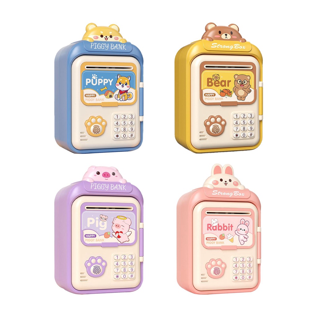 [mibum01eb] กระปุกออมสิน ATM พร้อมเพลง เลื่อนอัตโนมัติ สําหรับเด็ก