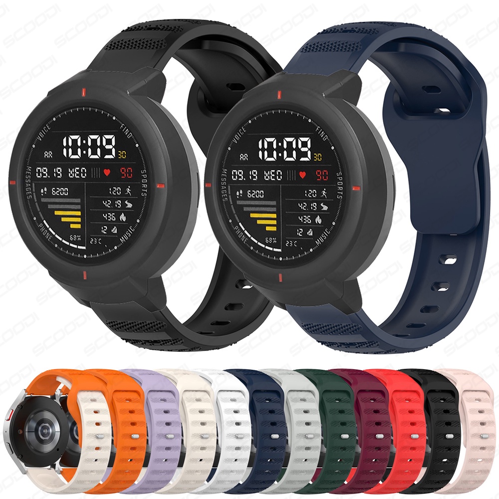สายนาฬิกาข้อมือซิลิโคน แบบนิ่ม ระบายอากาศได้ดี สําหรับ Huami Amazfit Verge Verge Lite SmartBand