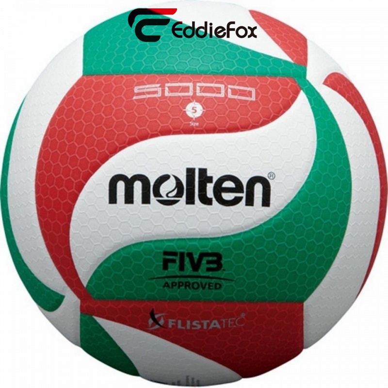 Molten Soft PU Volleyball Size 5 VSM5000 Bounce Stable สําหรับเล่นกลางแจ้งและในร่ม