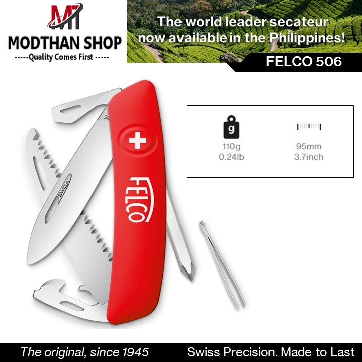 FELCO 506 10 functions Swiss Knife FELCO ตัด ตอนกิ่ง เฟลโก ของแท้